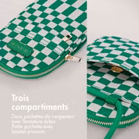 Selencia ﻿Pochette pour téléphone - Checker Green
