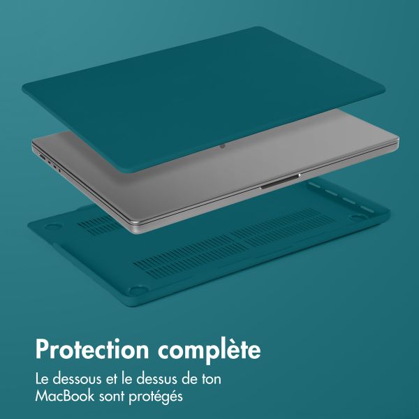 imoshion Coque rigide pour MacBook Pro 16 pouces (2021) / Pro 16 pouces (2023) M3 chip - A2485 / A2780 / A2991 / A3186 / A3403 - Petrol Green