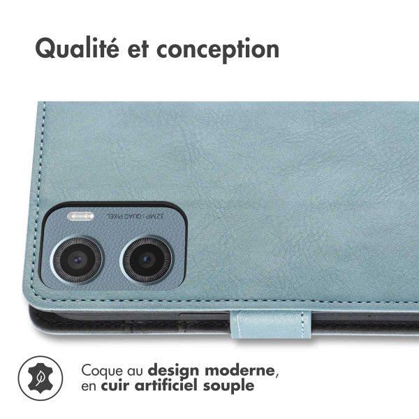 imoshion Étui de télephone portefeuille Motorola Moto G05 / E15 - Bleu clair