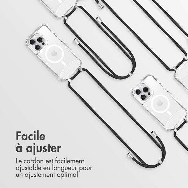 imoshion Coque MagSafe avec cordon amovible Apple iPhone 15 Pro - Transparent