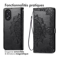 imoshion Etui de télephone Mandala Oppo A18 / Oppo A38 - Noir