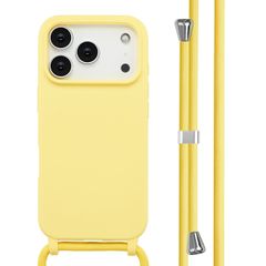 imoshion Coque en silicone avec cordon Apple iPhone 17 Pro - Jaune