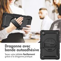 Accezz ﻿Coque arrière robuste avec bandoulière Samsung Galaxy Tab A7 Lite - Noir