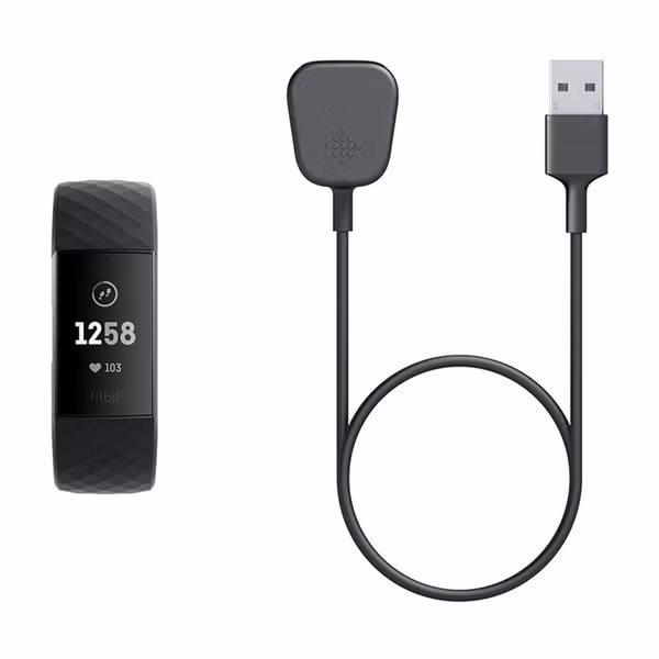Fitbit Câble de charge Fitbit Charge 3 - Noir