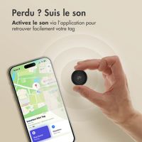 imoshion Mini Tag - Tracker GPS pour iOS - 2 pack - Noir