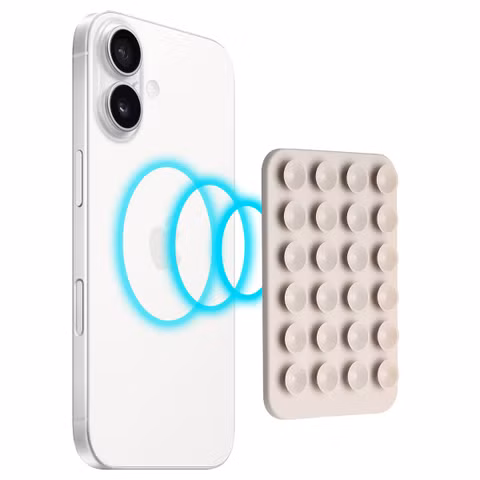 Selencia Support de téléphone à ventouses MagSafe - Warm Grey