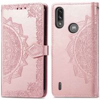 imoshion Etui téléphone portefeuille Moto E7i Power - Rose Champagne