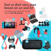 imoshion Ensemble Nintendo Switch - Ensemble d'accessoires de 34 pièces pour Nintendo Switch & Switch OLED