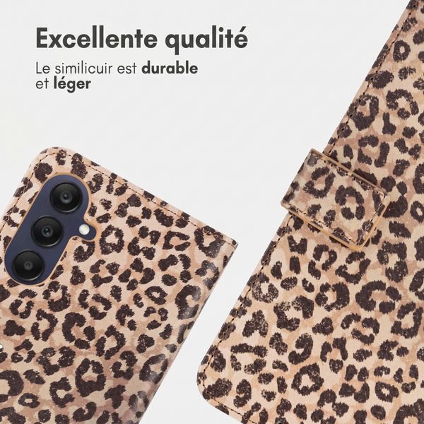imoshion Étui de télephone portefeuille Design Samsung Galaxy A26 - Leopard Mood