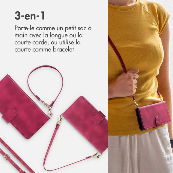 imoshion Etui de télephone portefeuille avec cordon OnePlus 15R - Rouge