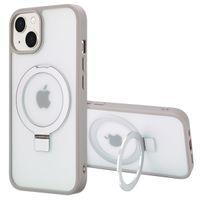 Accezz Coque Ring Stand avec MagSafe Apple iPhone 14 - Gris