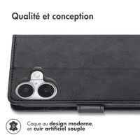 imoshion Étui de télephone portefeuille Apple iPhone 17 - Noir