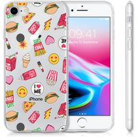 imoshion Coque Design iPhone SE (2022 / 2020) / 8 / 7 - Allover fastfood