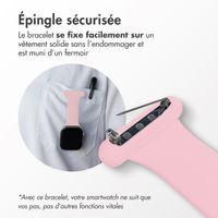 imoshion Bracelet infirmier en silicone Apple Watch Series 1 t/m 11 / SE / Ultra (44/45/46/49 mm) - Rose