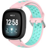 imoshion Bracelet sportif en silicone Fitbit Versa 4 / 3 / Sense (2) - Rose / Menthe verte