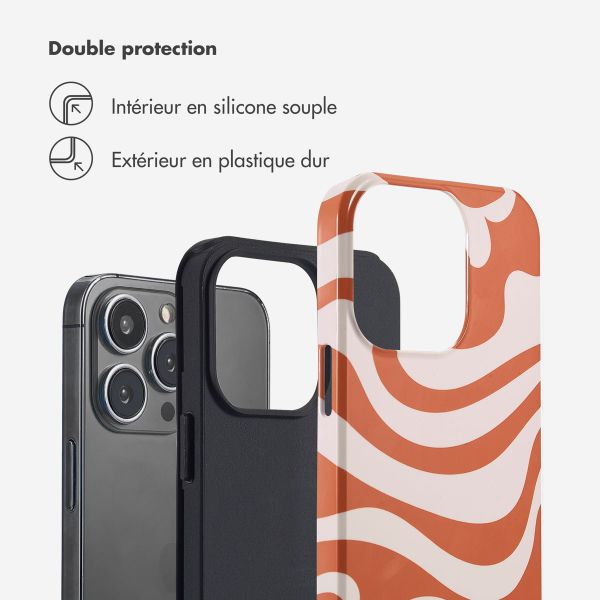 Selencia Coque arrière Vivid Tough iPhone 13 Pro - Dream Swirl Orange