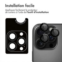 imoshion Lot de 2 protections d'objectif de caméra Apple iPhone 16 Pro / 16 Pro Max - Noir / Titanium