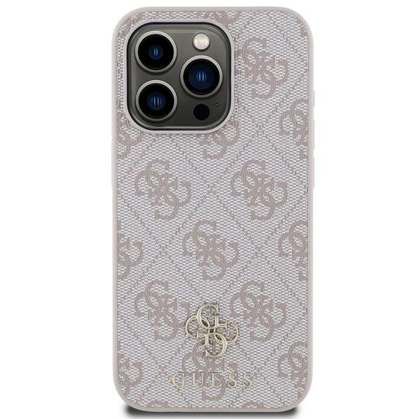 Guess Coque 4G Metal Logo MagSafe Apple iPhone 15 Pro - Rose