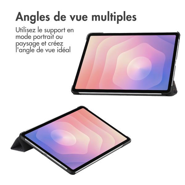 imoshion Coque tablette Design Trifold Samsung Galaxy Tab S11 - Black Marble