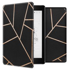 imoshion Design Slim Hard Case Sleepcover Kobo Aura One - Black Graphic