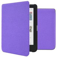 imoshion Étui de liseuse portefeuille Canvas Sleepcover Kobo Clara Colour / Kobo Clara BW - Violet