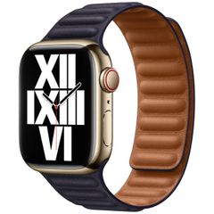 Apple Leather Link Apple Watch Series 1 á 9 / SE (38/40/41 mm) | Series 10 (42 mm) - Taille S/M - Ink