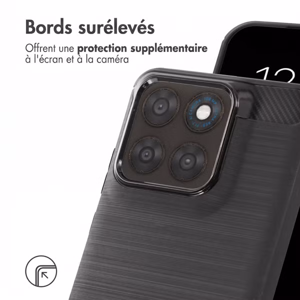 imoshion Coque Brushed Motorola Moto G77 - Noir