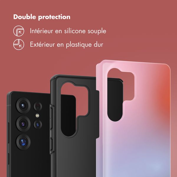 Selencia Coque arrière Vivid Samsung Galaxy S25 Ultra - Gradient Soft Blush