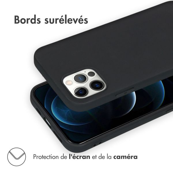 imoshion Coque Couleur iPhone 12 (Pro) - Noir