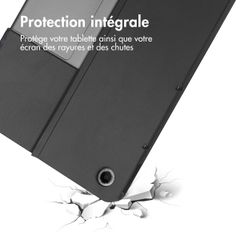 imoshion Étui de télephone portefeuille Design Lenovo Tab Plus - Black Marble