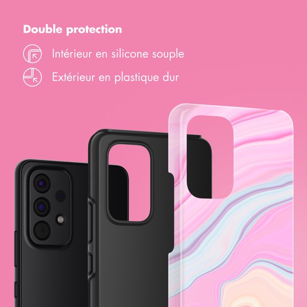 Selencia Coque arrière Vivid Samsung Galaxy A53 - Pastel Lipstick Marble