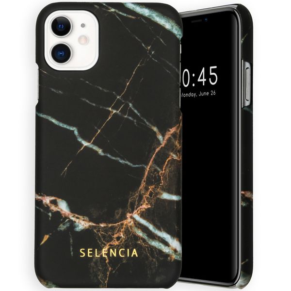 Selencia Coque Maya Fashion iPhone 11 - Marble Black