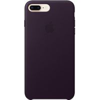 Apple Coque en cuir Luxe Apple iPhone 8 Plus / 7 Plus - Aubergine