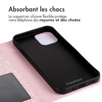 imoshion Étui de téléphone portefeuille Design iPhone 13 - Pink Bazaar Flowers