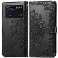 imoshion Etui de téléphone portefeuille Mandala Xiaomi Poco M4 Pro 5G - Noir