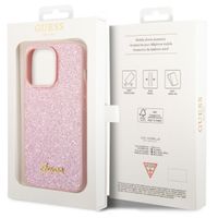 Guess Coque Glitter Flakes iPhone 14 Pro Max - Rose