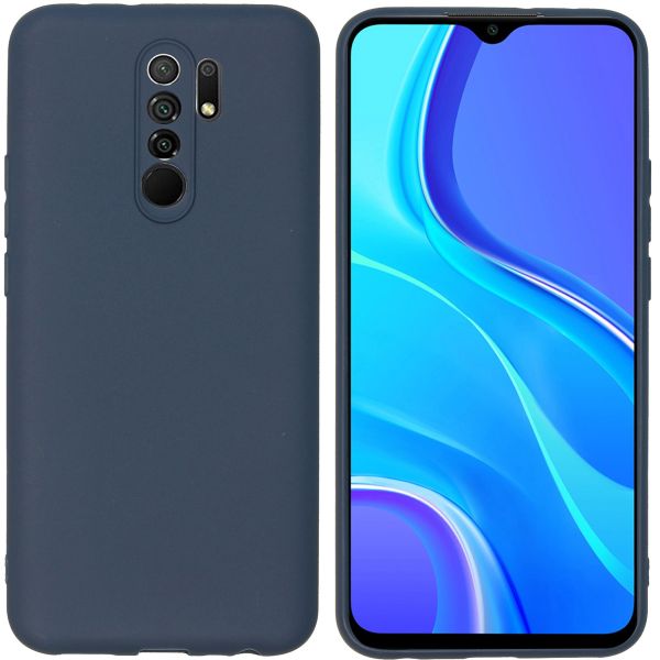 imoshion Coque Couleur Xiaomi Redmi 9 - Bleu foncé