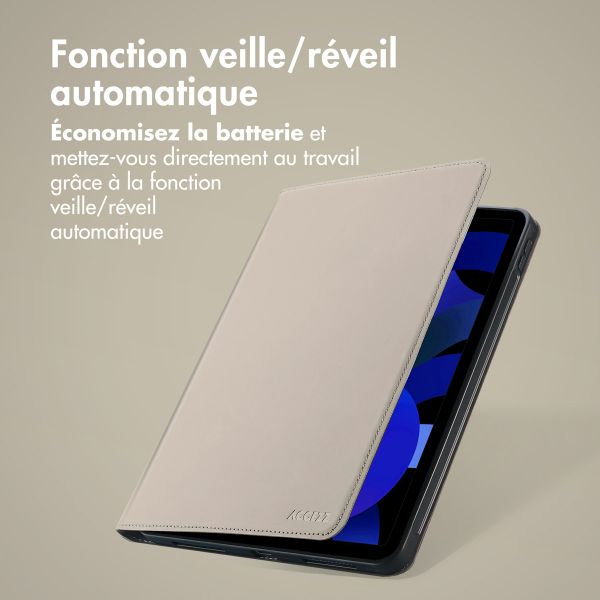 Accezz Coque tablette Classic Apple iPad Pro 11 (2018/2020/2021/2022) / Air 5 (2022) / Air 4 (2020) - Greige