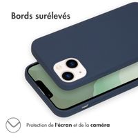 imoshion Coque Couleur Apple iPhone 14 Plus - Bleu foncé