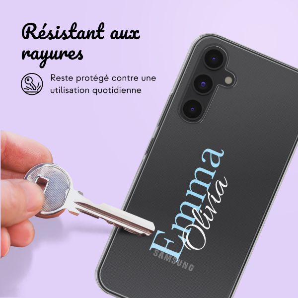 Coque personnalisée avec un nom Samsung Galaxy A54 (5G) - Transparent