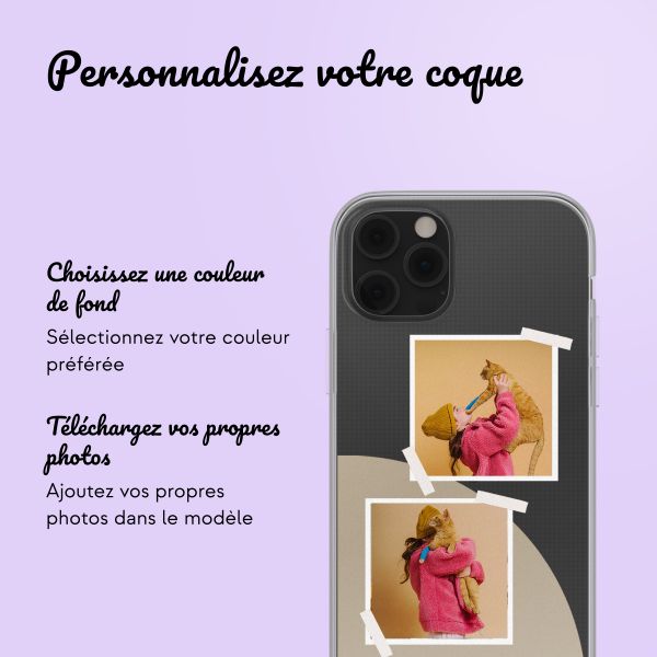 Coque personnalisée avec pellicule N°2 iPhone 12 (Pro) - Transparent