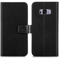 imoshion Étui de téléphone portefeuille Canvas Luxe Galaxy S8 - Noir