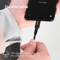 Accezz Câble USB-C vers USB-C Samsung Galaxy A52s - 1 mètre - Noir