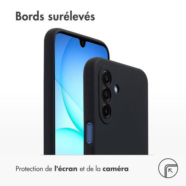 Accezz Coque Liquid Silicone Samsung Galaxy A17 - Noir