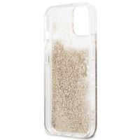 Guess Coque 4G Logo Liquid Glitter Apple iPhone 13 - Doré