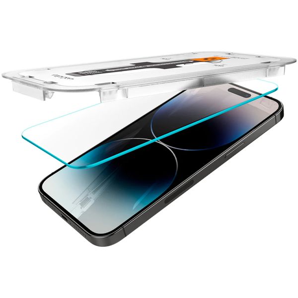 Spigen Protection d'écran en verre trempé GLAStR Fit + Applicator 2-pack Apple iPhone 14 Pro Max