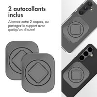 Accezz EasyLock Support de téléphone pour vélo - Avec coque Samsung Galaxy S24 - Aluminium - Rotation à 360 degrés - Noir