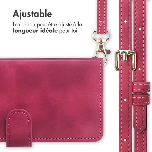 imoshion Etui de télephone portefeuille avec cordon Samsung Galaxy S23 FE - Rouge