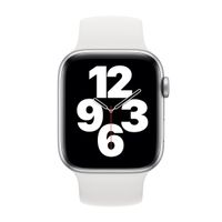 Apple Bracelet Boucle unique en Silicone Apple Watch | 38/40/41/42 mm - Taille 8 - White