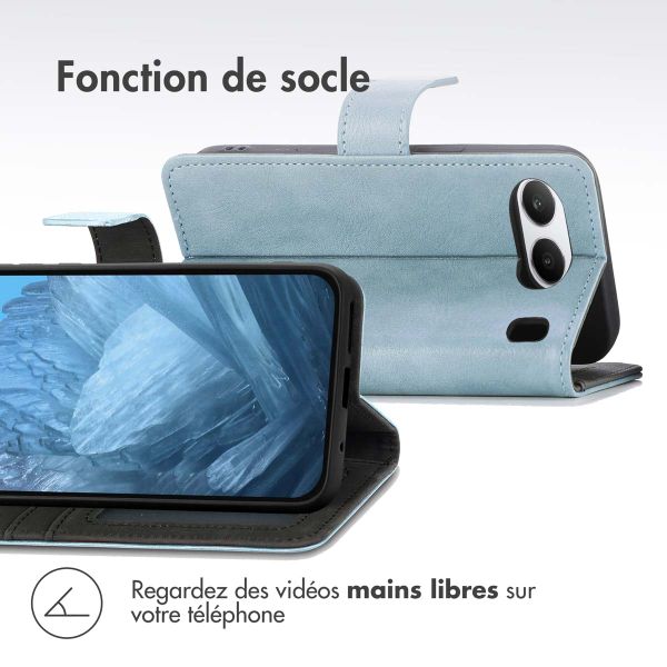 imoshion Étui de téléphone portefeuille Luxe OnePlus Nord 4 - Bleu clair